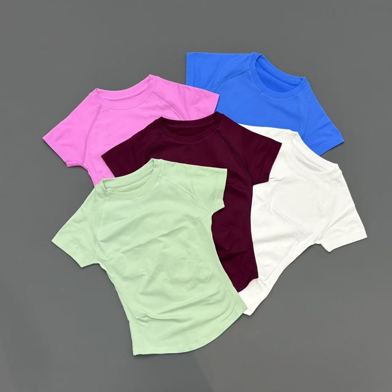 Yoga Strap Cotton - Atasan Yoga Tanpa Jahitan Lengan Pendek