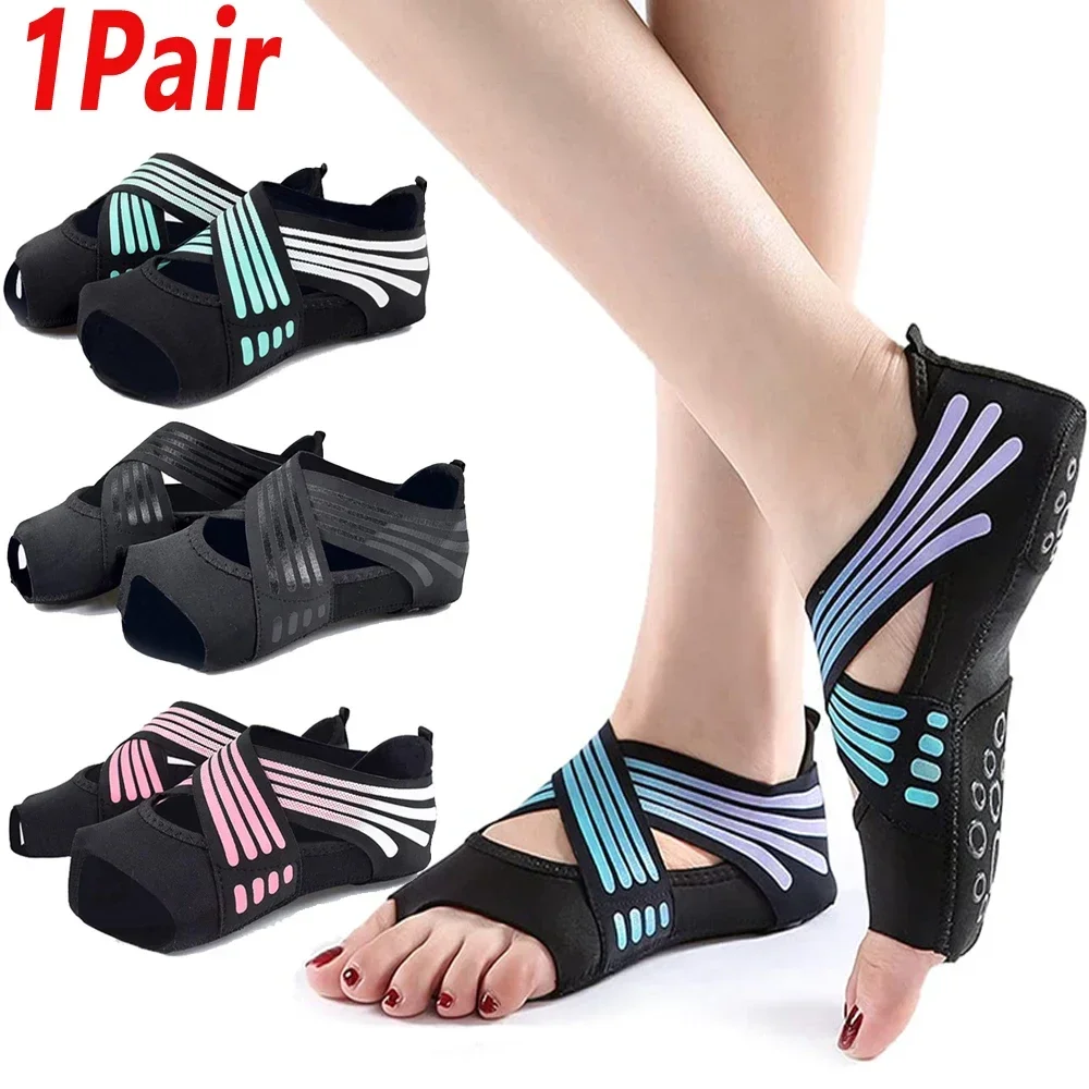 Pilates Yoga Gym - 1 Pasang Sepatu Yoga Profesional Anti-Selip