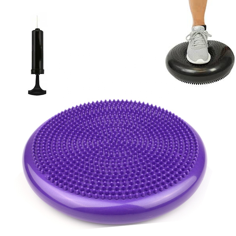 Exercise Disc Inflatable - Bantal Keseimbangan Yoga Pilates Tiup dengan