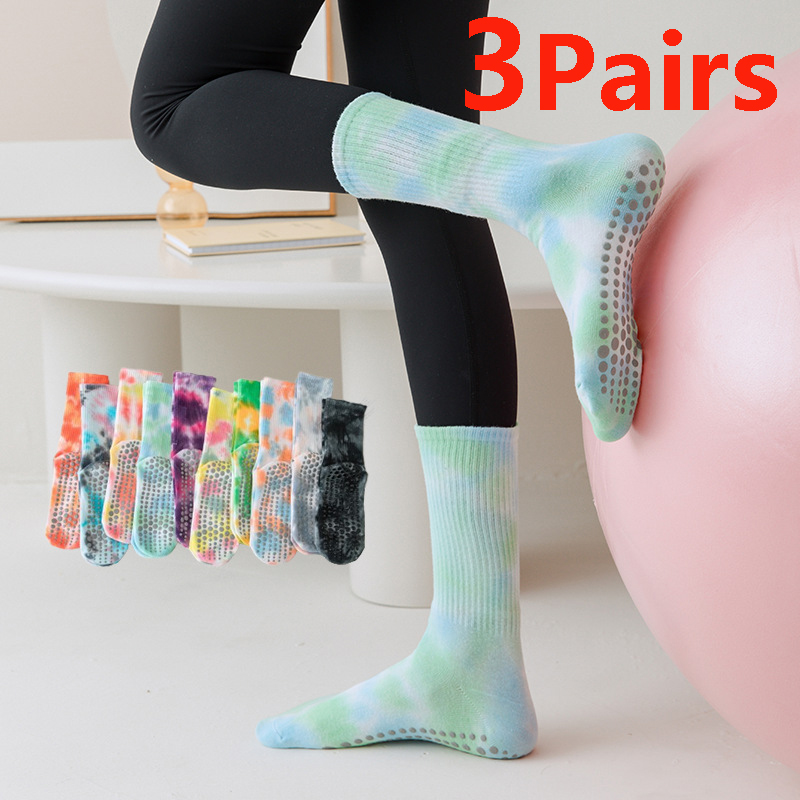 Pilates Yoga Youtube - 3 Pasang Kaus Kaki Yoga Gradasi