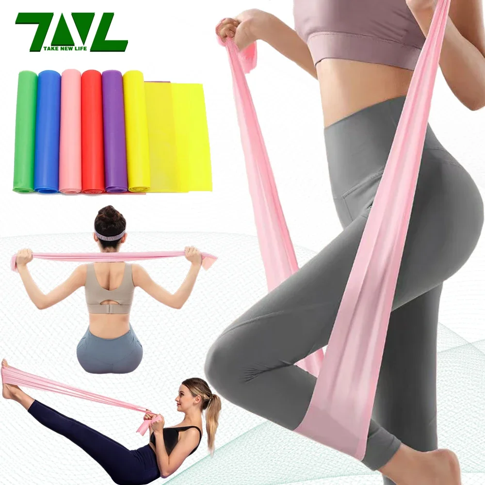 Pilates Yoga Stretching - Panjang 200cm, Tali Resistensi Yoga Pilates
