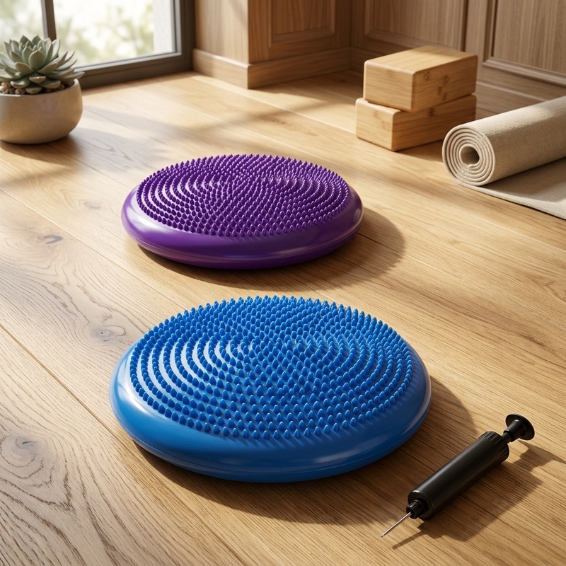 Exercise Disc Inflatable - Bantalan Keseimbangan Tiup untuk Yoga, Pijat,