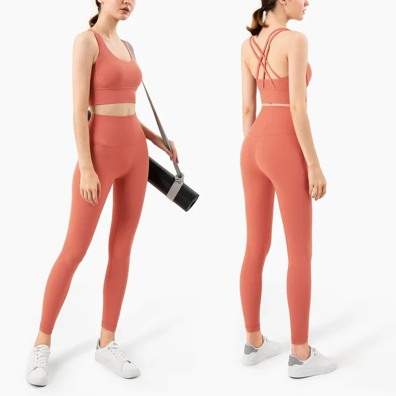 Pilates Yoga Legging - Pakaian Yoga 2 potong baru musim