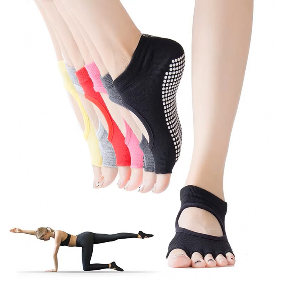 Pilates Yoga Home - Kaus Kaki Yoga Tanpa Punggung dengan