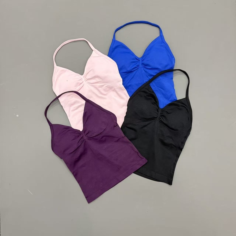 Tank Top Olahraga Wanita Tanpa - Yoga Strap Cotton ulasan dan harga