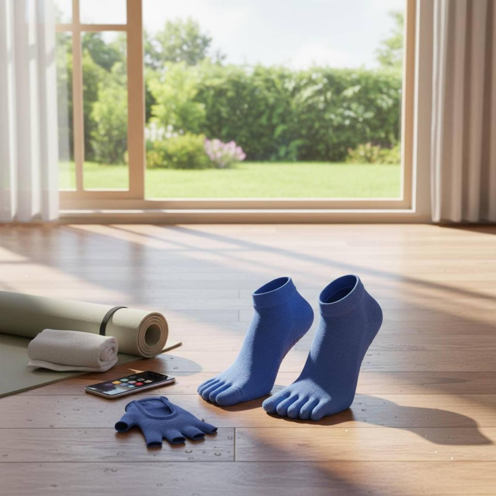 Kaus Kaki Olahraga Anti-Selip  - Pilates Yoga Gym ulasan dan harga