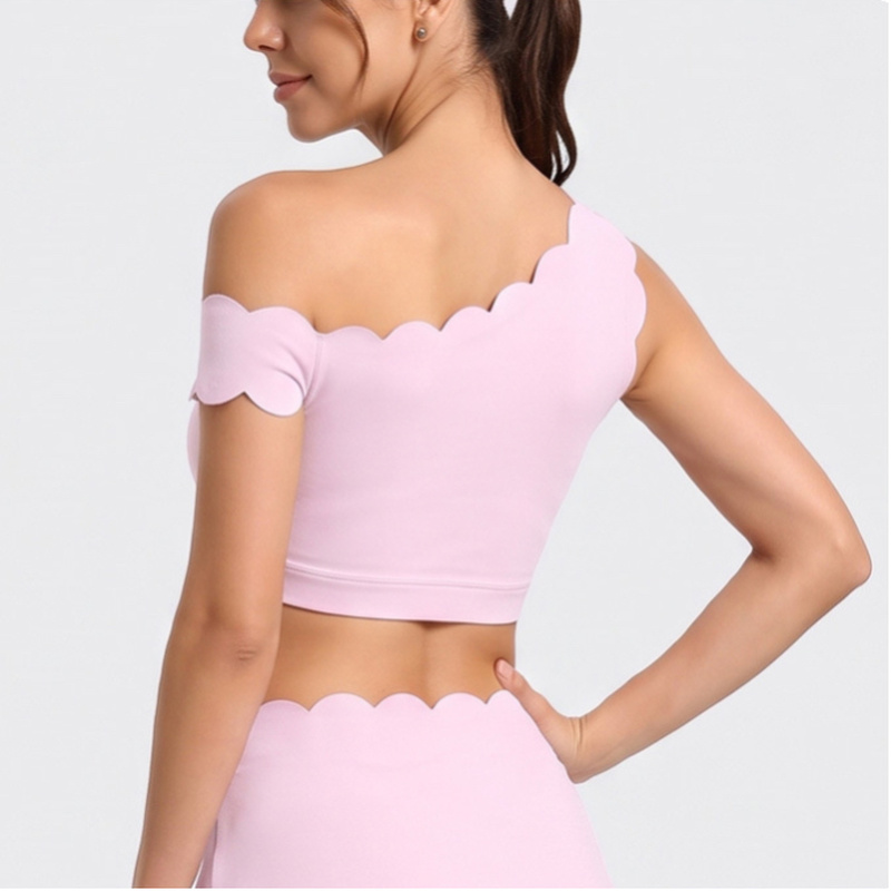 Vest Yoga Pendek Berbahan Lace - Pilates Yoga Wear ulasan dan harga