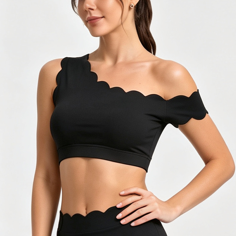 Vest Yoga Pendek Berbahan Lace - Pilates Yoga Wear ulasan dan harga