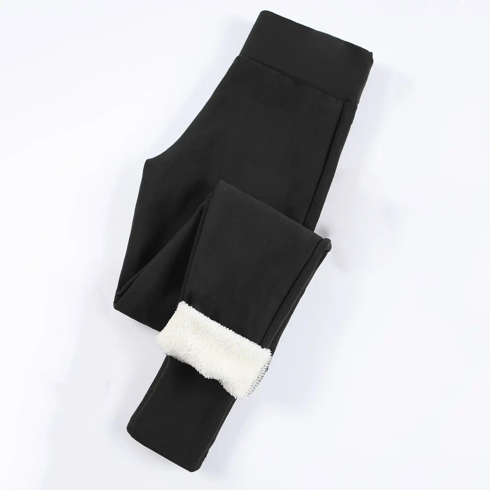 Legging Fleece Pinggang Tinggi - Pilates Yoga Legging ulasan dan harga