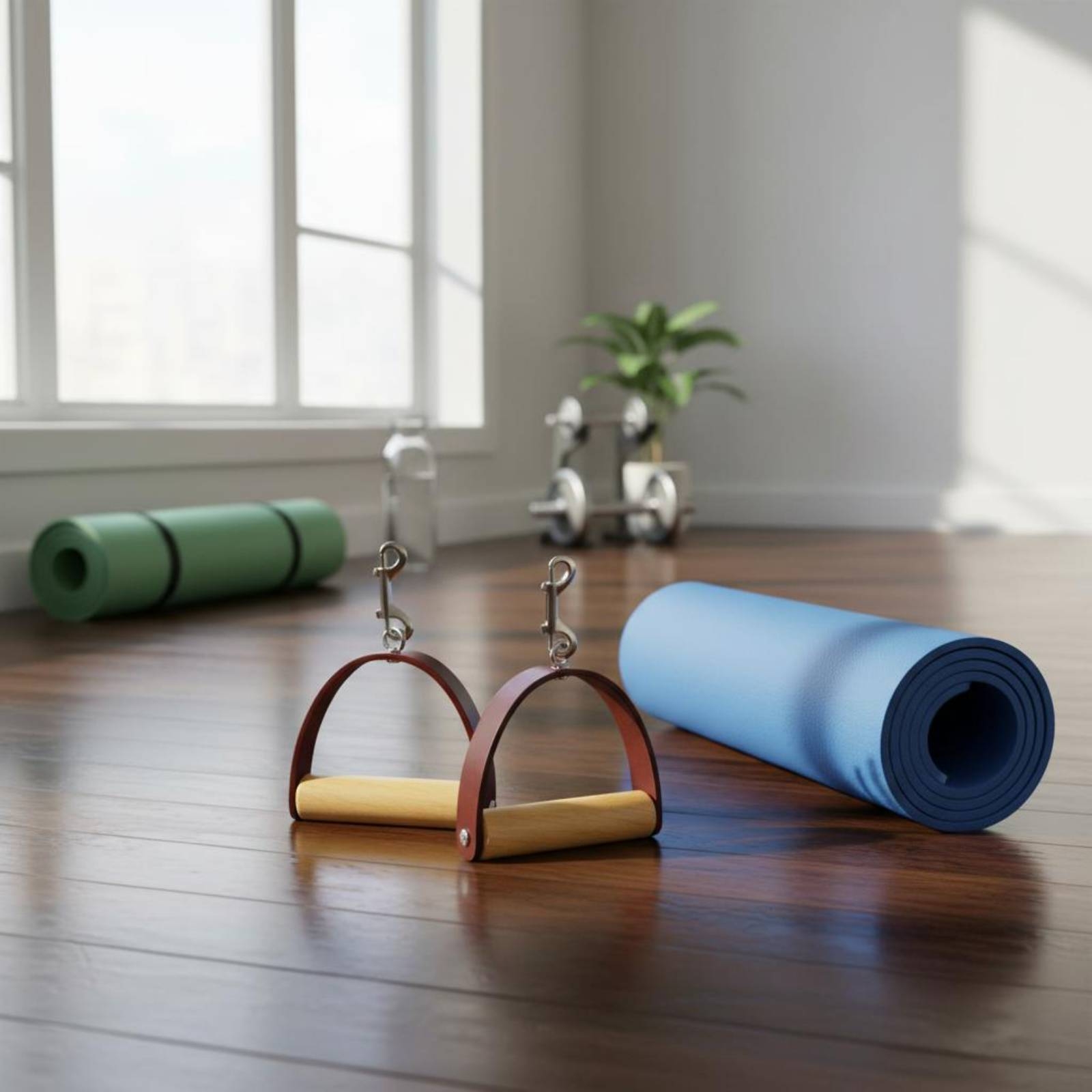 2Pcs/Set Pegangan Kulit Pilate - Pilates & Yoga Tina Fehrenbach ulasan dan harga