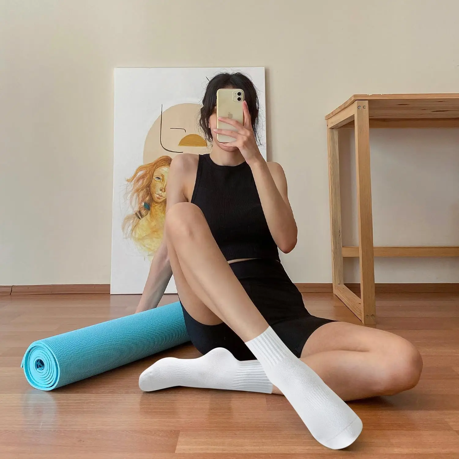 4 pasang kaus kaki yoga wanita - Pilates Yoga Origin ulasan dan harga