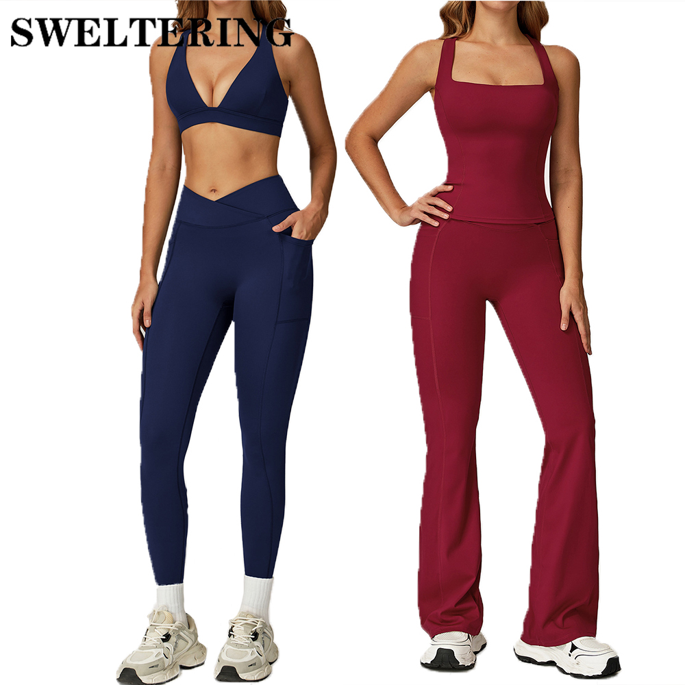 2PCS Setelan Kebugaran Yoga Pi - Pilates Yoga Legging ulasan dan harga