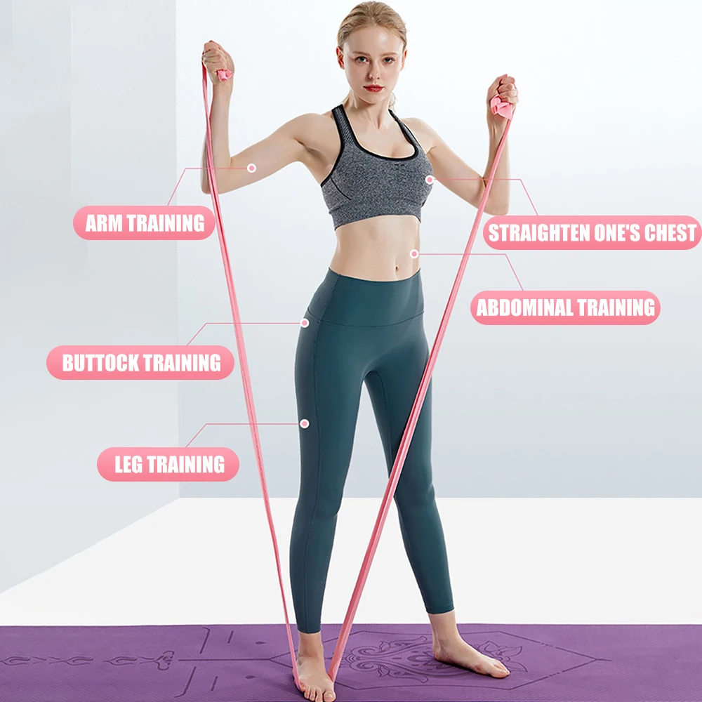 Panjang 200cm, Tali Resistensi - Pilates Yoga Stretching ulasan dan harga