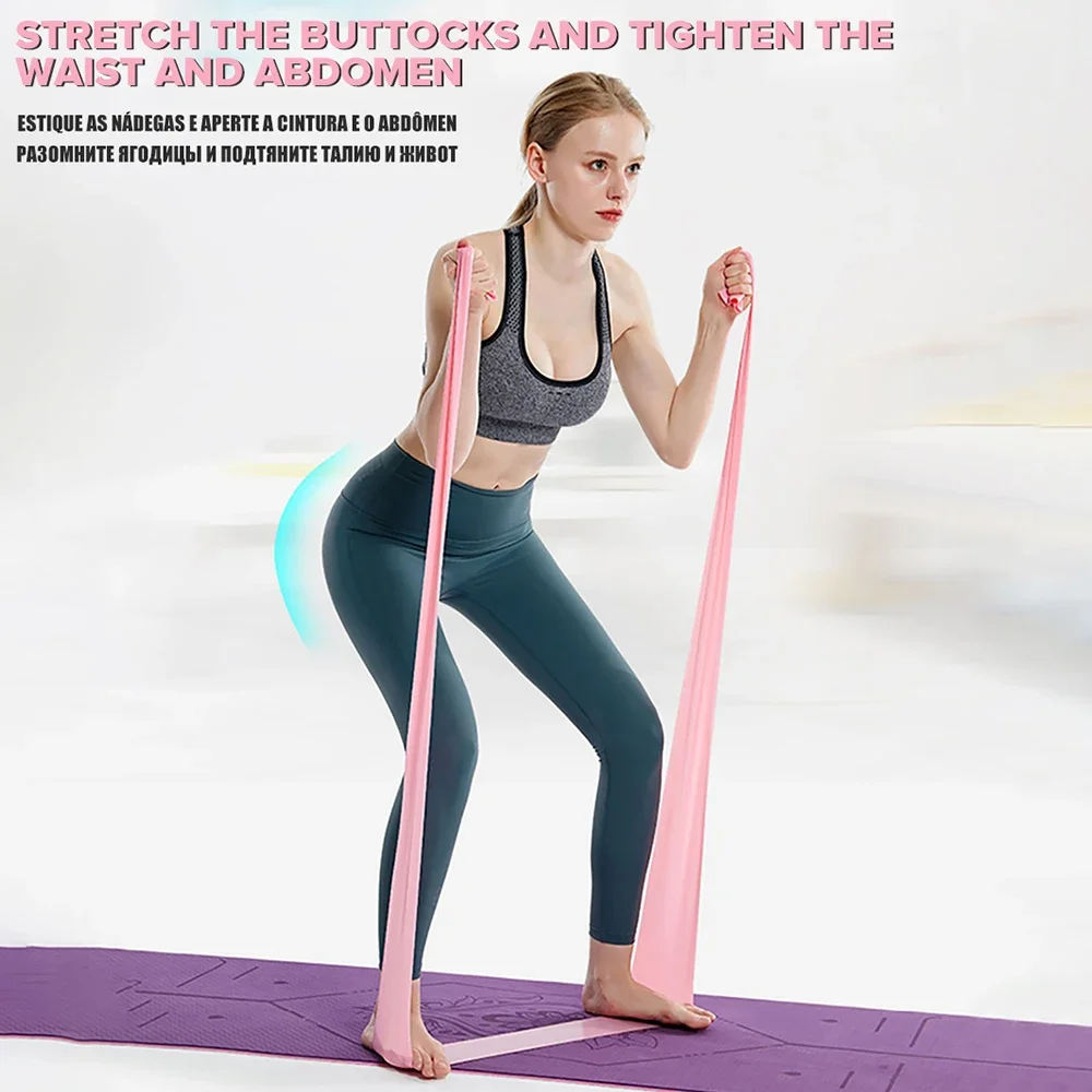 Panjang 200cm, Tali Resistensi - Pilates Yoga Stretching ulasan dan harga