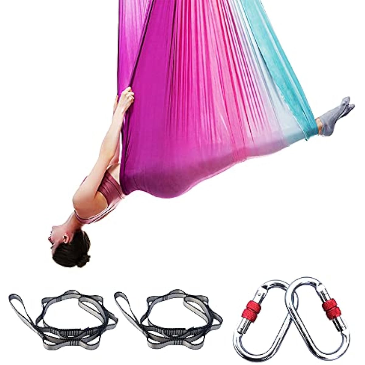 Hammock Yoga Udara 5M x 2.8M W - Pilates Yoga Aerial ulasan dan harga