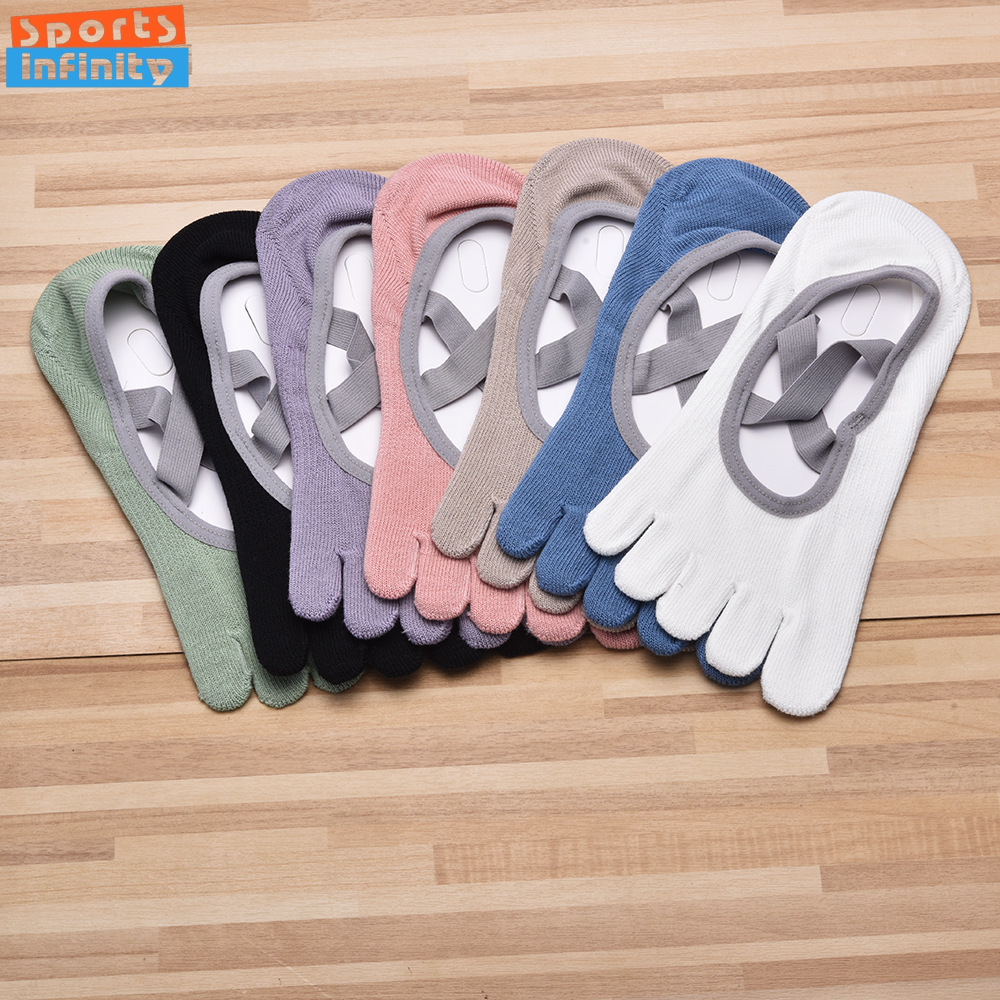 Kaus Kaki Yoga Anti Selip Lima - Yoga Strap Cotton ulasan dan harga
