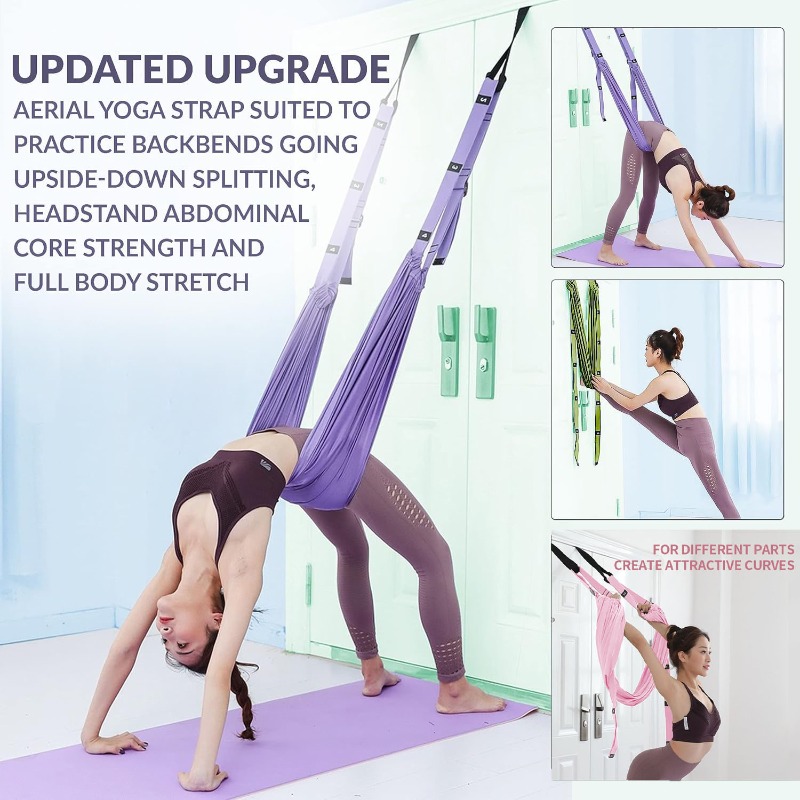 Set Hammock Yoga Udara yang Da - Pilates Yoga Stretching ulasan dan harga