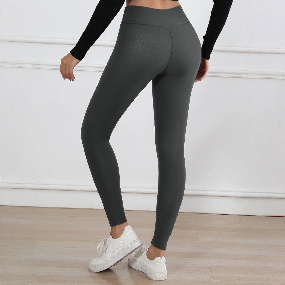Legging Fleece Pinggang Tinggi - Pilates Yoga Legging ulasan dan harga